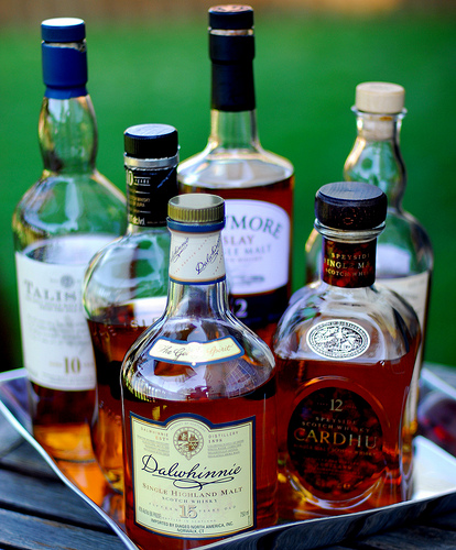 Whiskies and Cognac