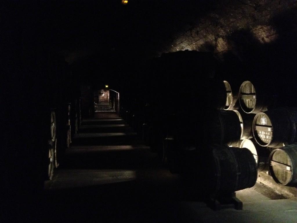 Cellar of Chateau de Cognac